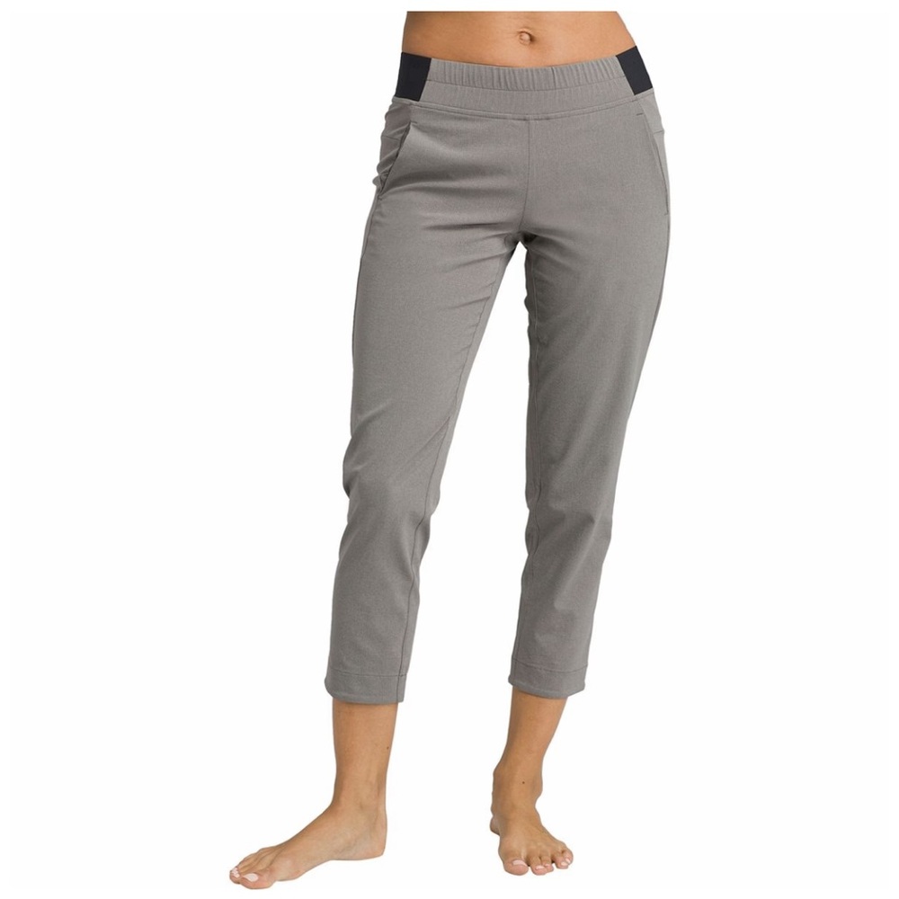 Women's Gray Cropped Ponte Pants